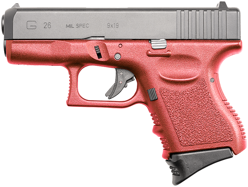 HOT本物保証送料込み★限定品 KSC グロック26C フレームレッドカラーver. GLOCK ブローバック ガスガン フルオート ガスガン