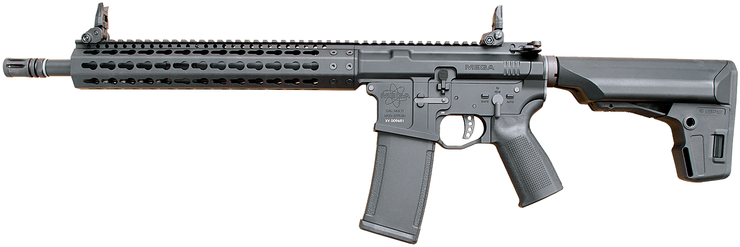 セール定番KSC GBB Mega MKM AR15 エンハンスド システム7 TWO 予備マグ2本付 初速約65～75m/s ガスガン